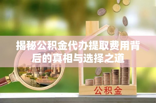 剑川揭秘公积金代办提取费用背后的真相与选择之道