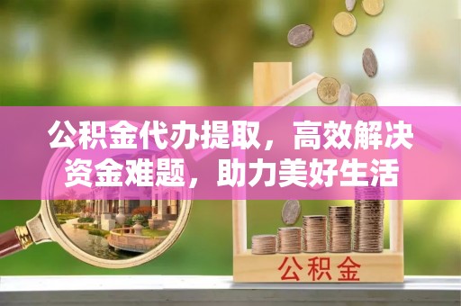 剑川公积金代办提取，高效解决资金难题，助力美好生活