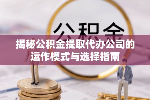 剑川揭秘公积金提取代办公司的运作模式与选择指南