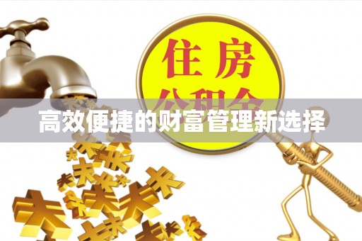 剑川高效便捷的财富管理新选择